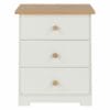 Colorado Mdf 3 Drawer Bedside Cabinet