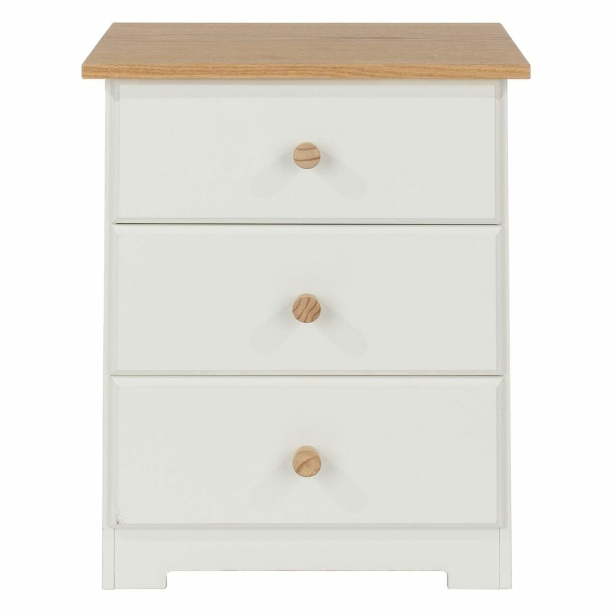 Colorado Mdf 3 Drawer Bedside Cabinet