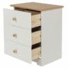 Colorado Mdf 3 Drawer Bedside Cabinet