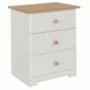 Colorado Mdf 3 Drawer Bedside Cabinet