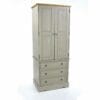 Corona Grey Pine 2 Door, 3 Drawer Wardrobe