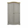 Corona Grey Pine 2 Door Wardrobe