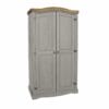 Corona Grey Pine 2 Door Wardrobe