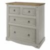 Corona Grey Pine 2+2 Drawer Chest