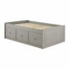 Corona Grey Pine 3'0" Cabin Bed, Grey Wax