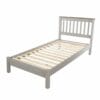 Corona Grey Pine 3'0" Slatted Lowend Bedstead