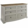 Corona Grey Pine 3+3 Drawer Wide Chest