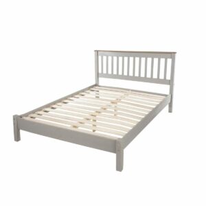 Corona Grey Pine 4'6" Slatted Lowend Bedstead