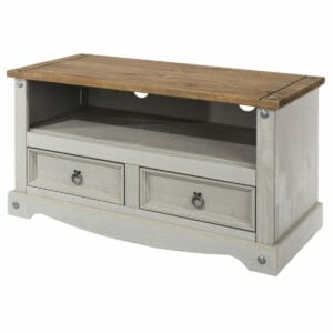 Corona Grey Pine Flat Screen TV Unit