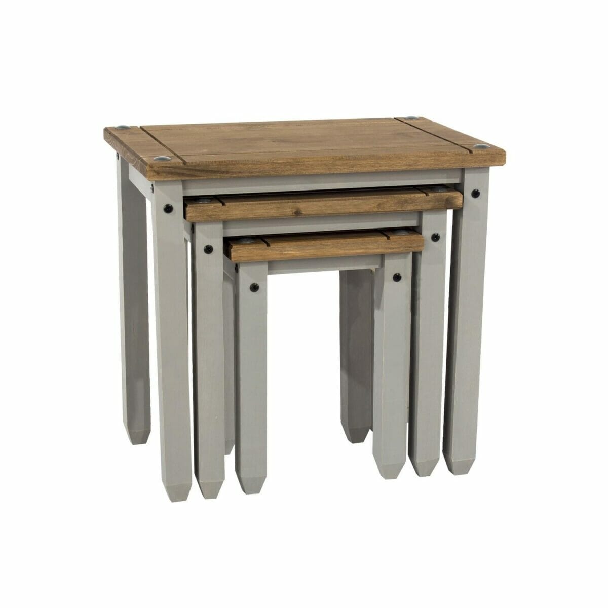 Corona Grey Pine Nest Of Tables
