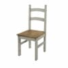 Corona Grey Pine Solid Pine Chairs (Pair)