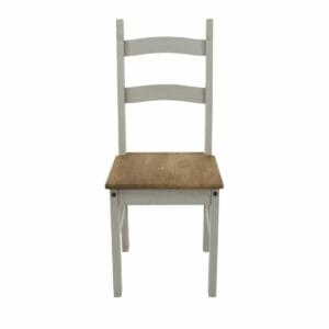 Corona Grey Pine Solid Pine Chairs (Pair)