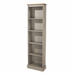 Corona Grey Pine Tall Narrow Bookcases