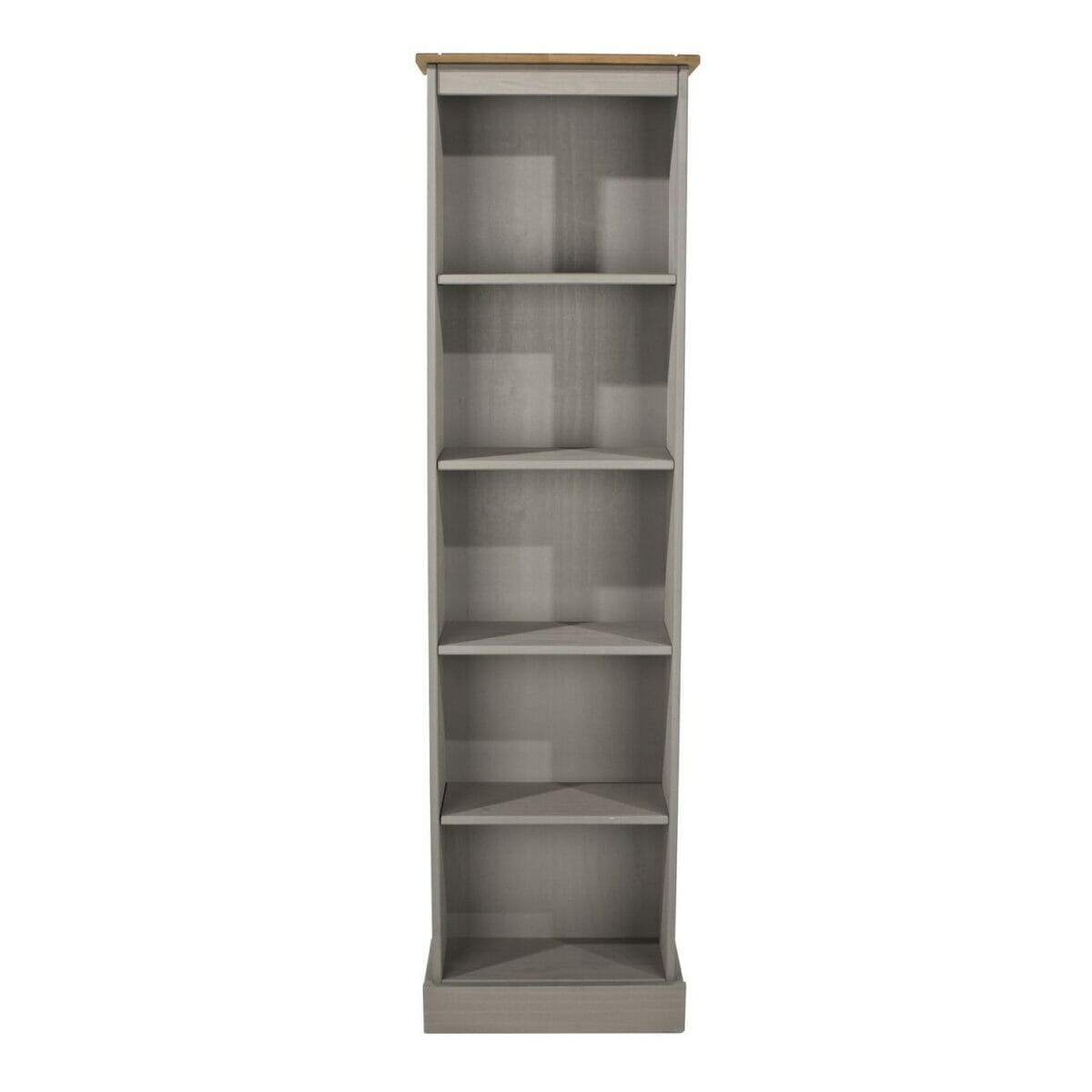 Corona Grey Pine Tall Narrow Bookcases
