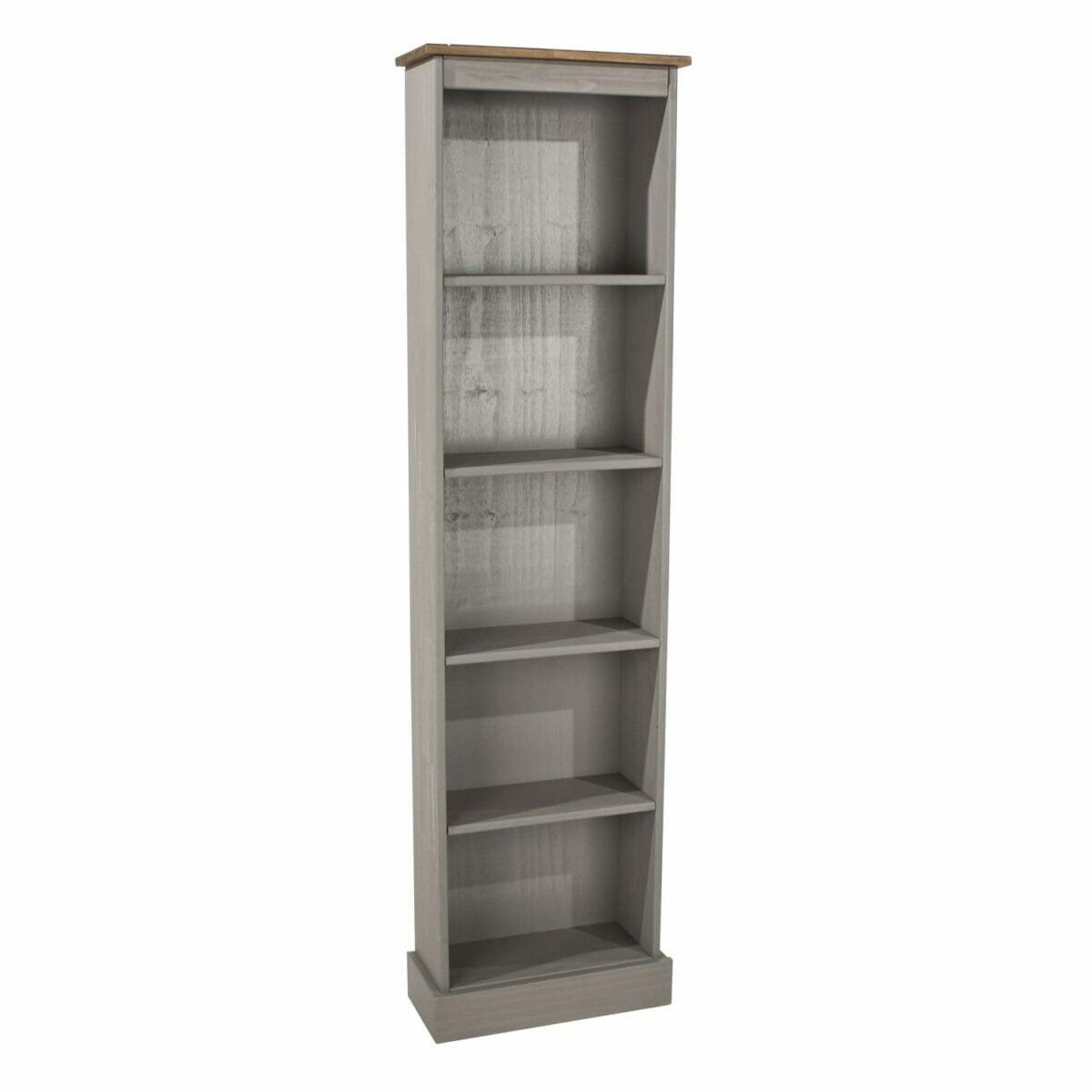 Corona Grey Pine Tall Narrow Bookcases