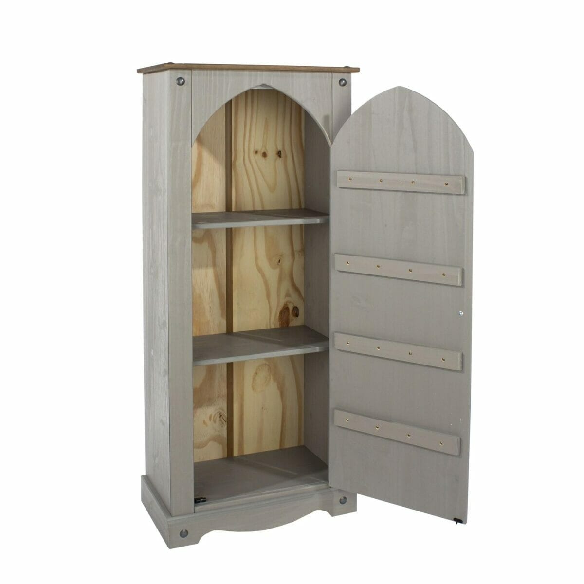 Corona Grey Pine Vestry Cupboard