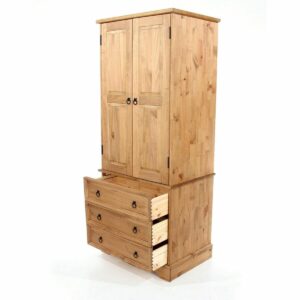 Corona Pine 2 Door, 3 Drawer Wardrobe