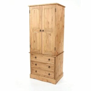 Corona Pine 2 Door, 3 Drawer Wardrobe