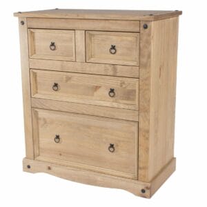 Corona Pine 2+2 Drawer Chest
