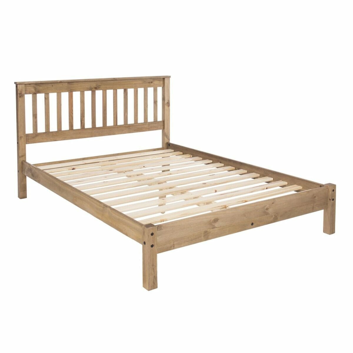 Corona Pine 4'6" Slatted Low End Bedstead