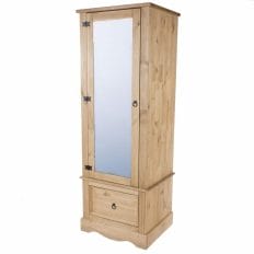 Corona Pine Armoire With Mirrored Door