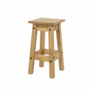 Corona Pine Low Kitchen Stools (Pair)