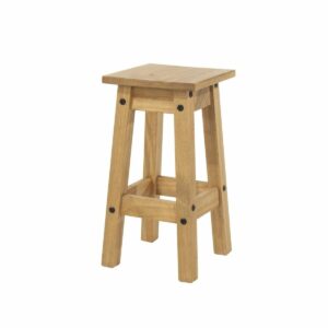 Corona Pine Low Kitchen Stools (Pair)