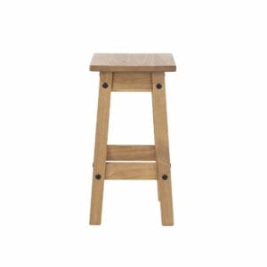 Corona Pine Low Kitchen Stools (Pair)