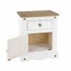 Corona White Pine 1 Door, 1 Drawer Bedside Cabinet