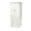 Corona White Pine 2 Door, 3 Drawer Wardrobe