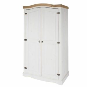 Corona White Pine 2 Door Wardrobe