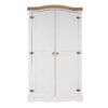 Corona White Pine 2 Door Wardrobe