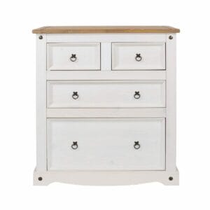 Corona White Pine 2+2 Drawer Chest