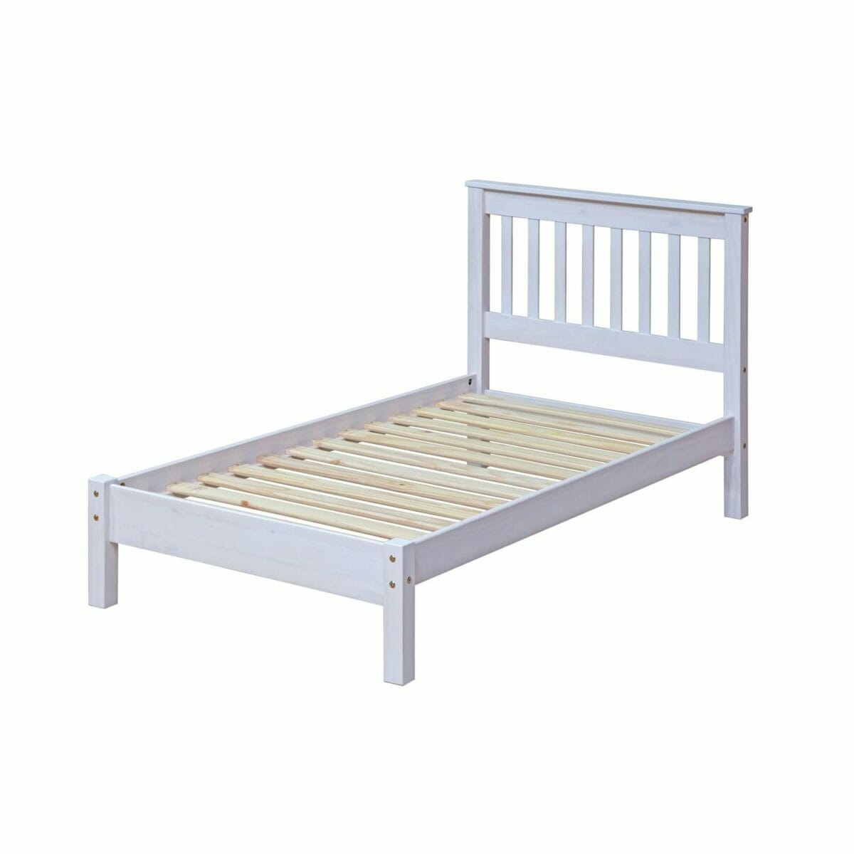 Corona White Pine 3'0" Slatted Lowend Bedstead