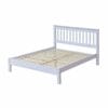 Corona White Pine 4'6" Slatted Lowend Bedstead