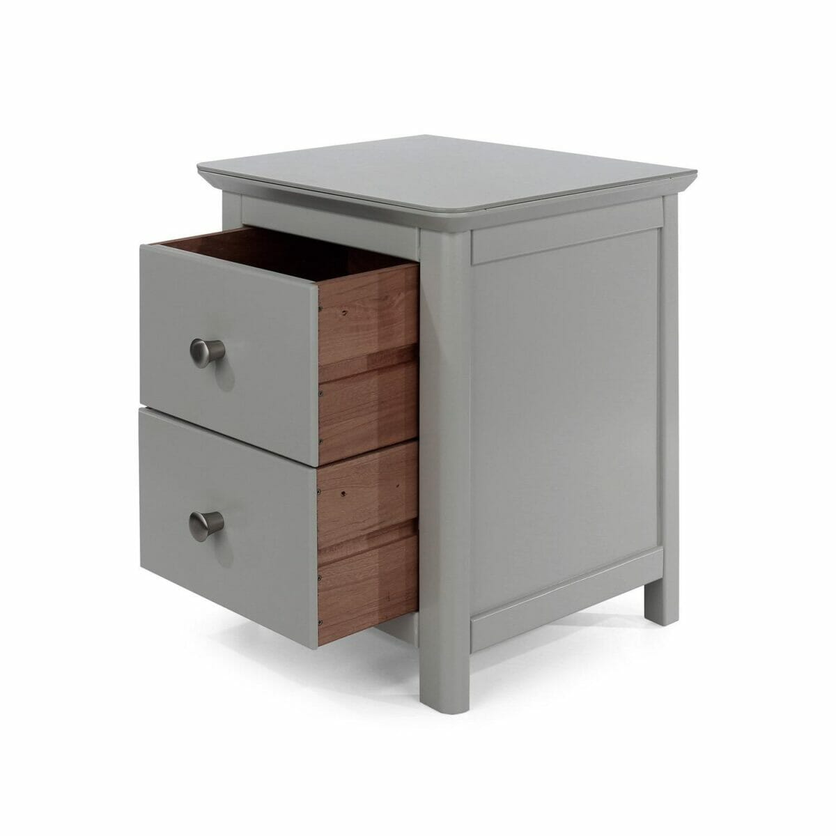 Elgin Softwood 2 Drawer Bedside Cabinet