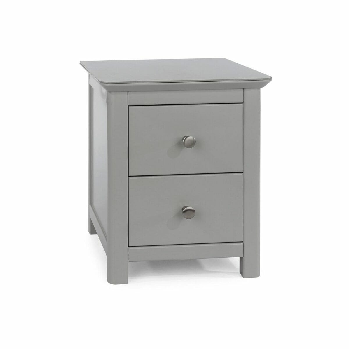 Elgin Softwood 2 Drawer Bedside Cabinet