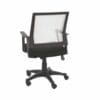 Loft Home Office Plastic Chair In Grey Mesh Back & Black Fabric Seat & Black Base