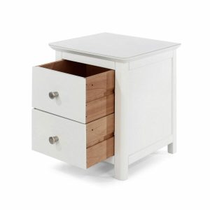 Nairn Softwood 2 Drawer Bedside Cabinet