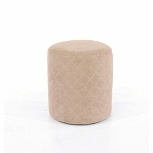 Soft Furnishings Fabric Sand Fabric Upholstered Round Tub Stool