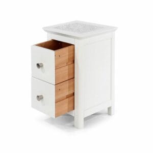 Stirling Softwood 2 Drawer Petite Bedside Cabinet