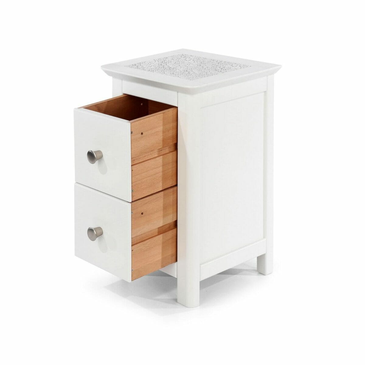 Stirling Softwood 2 Drawer Petite Bedside Cabinet