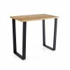 Texas Pine Console Table With Black Metal Legs