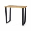 Texas Pine Console Table With Black Metal Legs