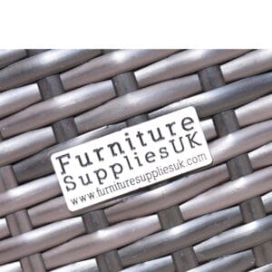 Brown Rattan Garden Furniture Lounger & Coffee Table + Free Rain Cover Set & 2 Green Cushions