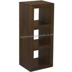 Dakota Dark Mango Triple Storage Cube