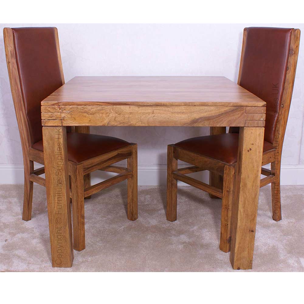 Divine 135cm Sheesham Dining Table & 4 Chairs