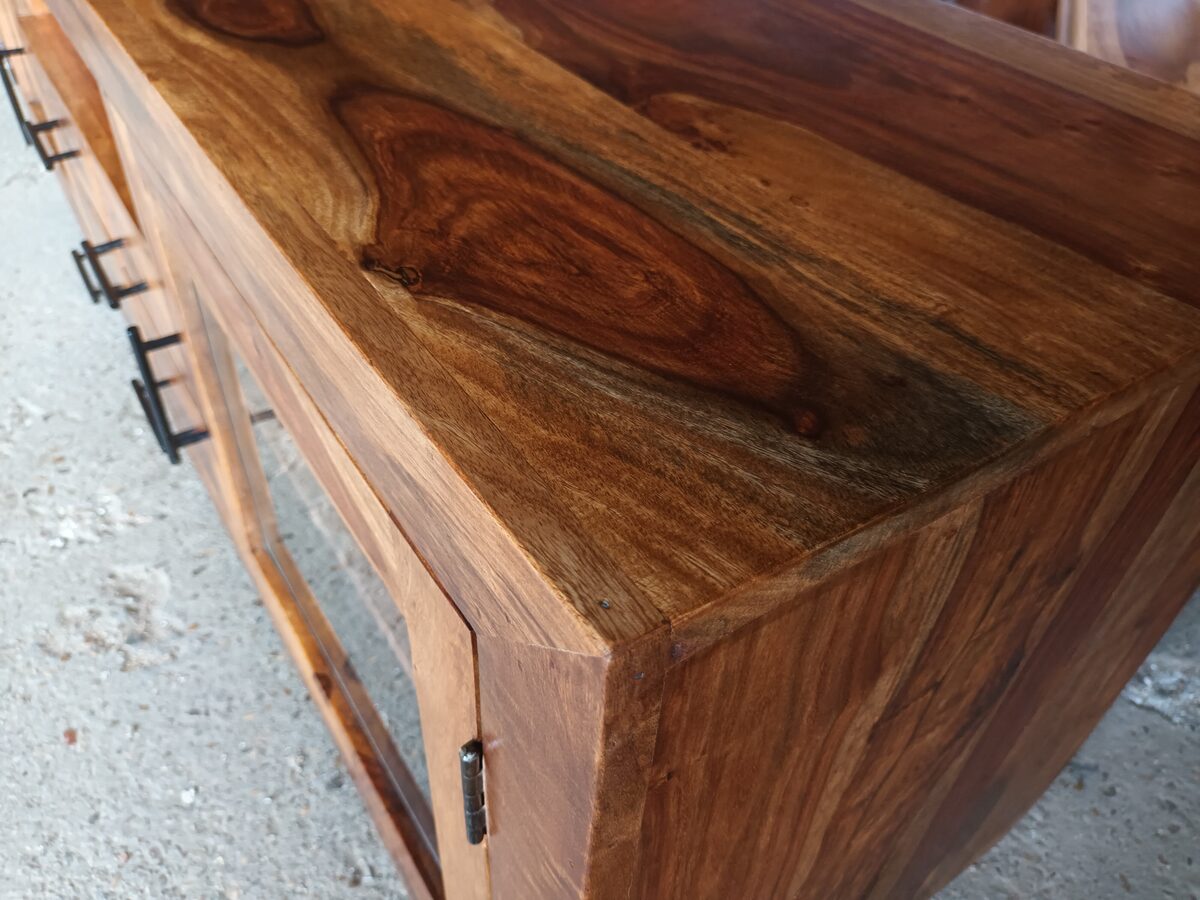 Jali Entertainment TV Unit Large 170cm Glass Doors