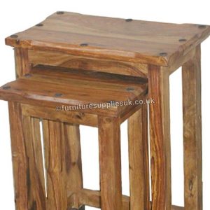 Jali Ruby Sheesham Nest of Tables Solid Wood