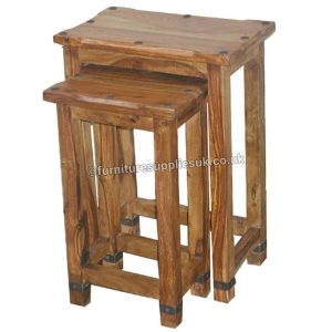 Jali Ruby Sheesham Nest of Tables Solid Wood